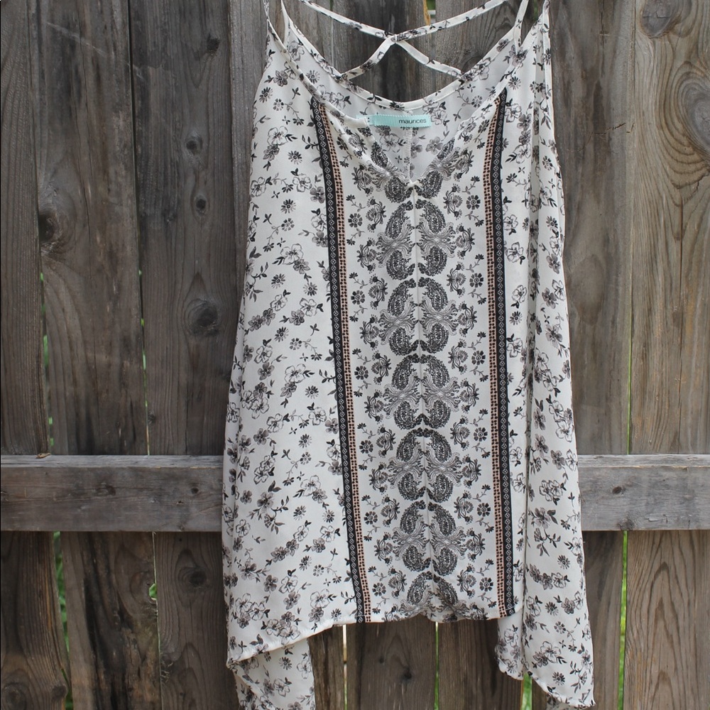 boho pattern tank top